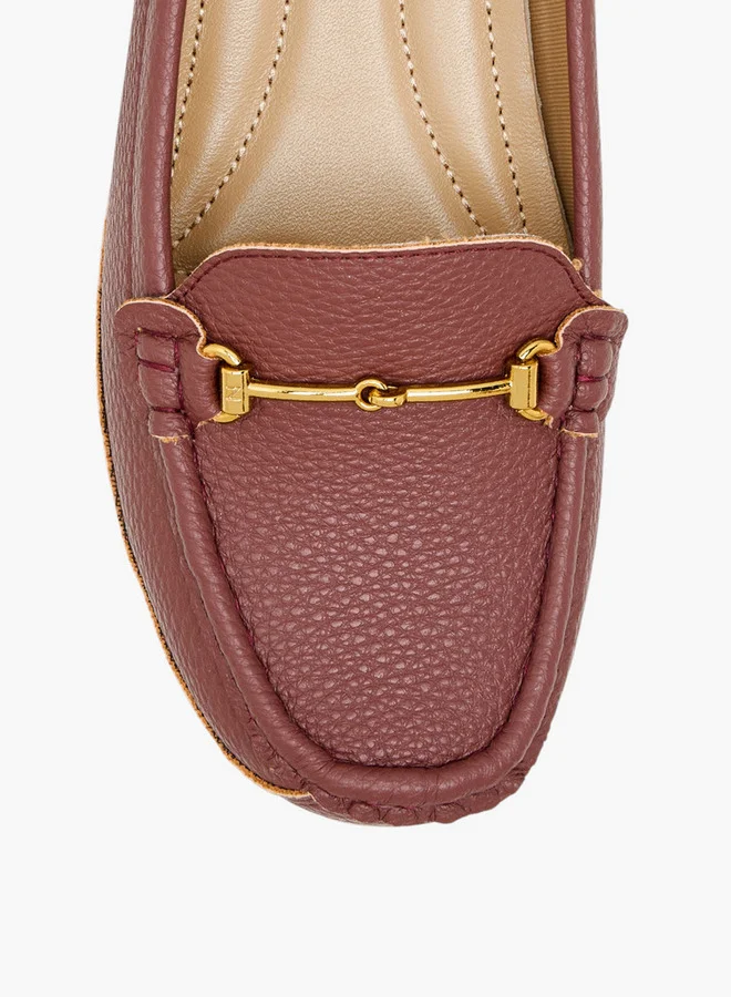 Le Confort Metal Accent Comfort Loafers with Wedge Heels