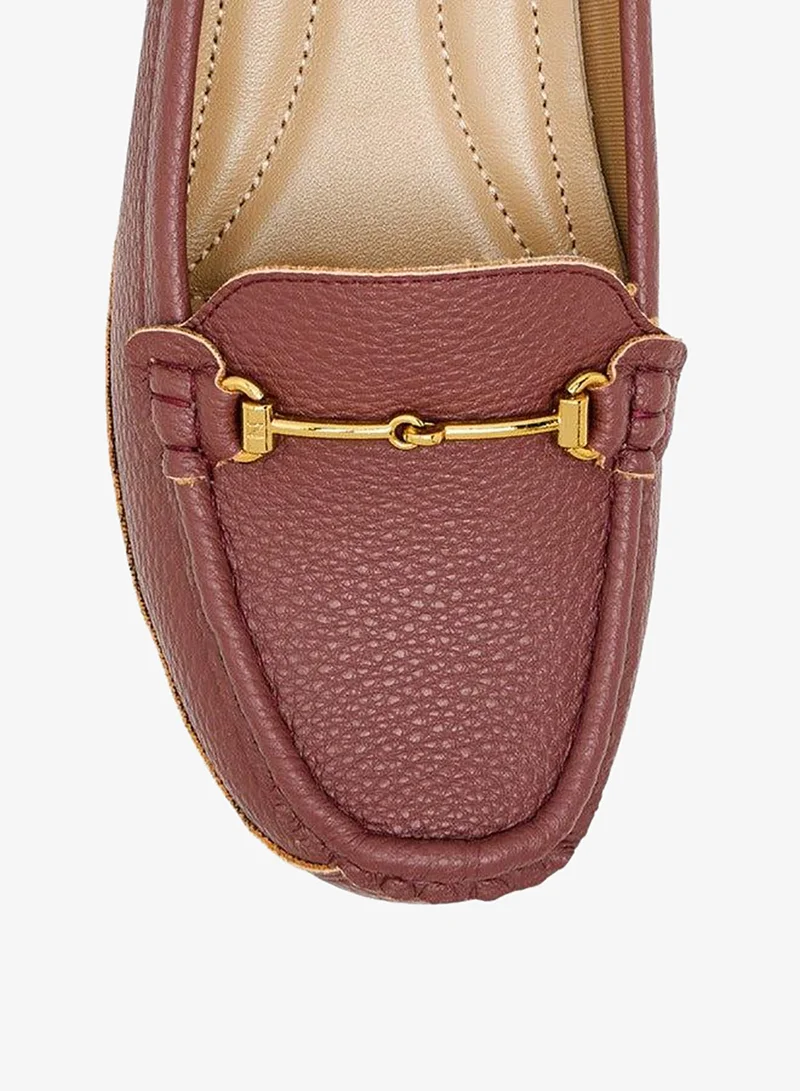 Le Confort Metal Accent Comfort Loafers with Wedge Heels