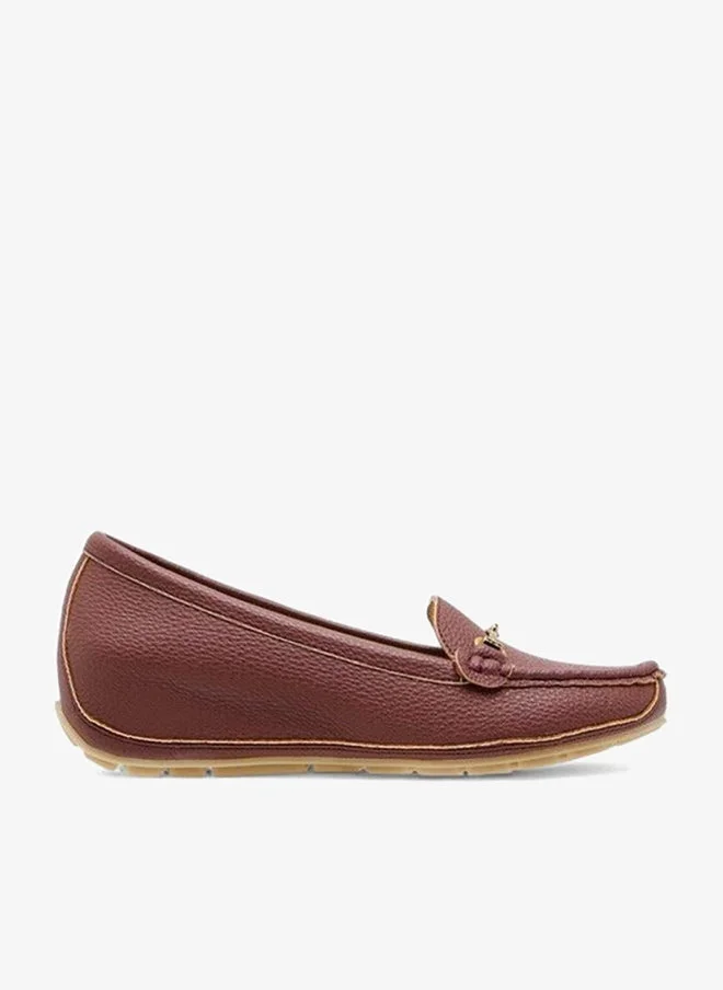 Le Confort Metal Accent Comfort Loafers with Wedge Heels