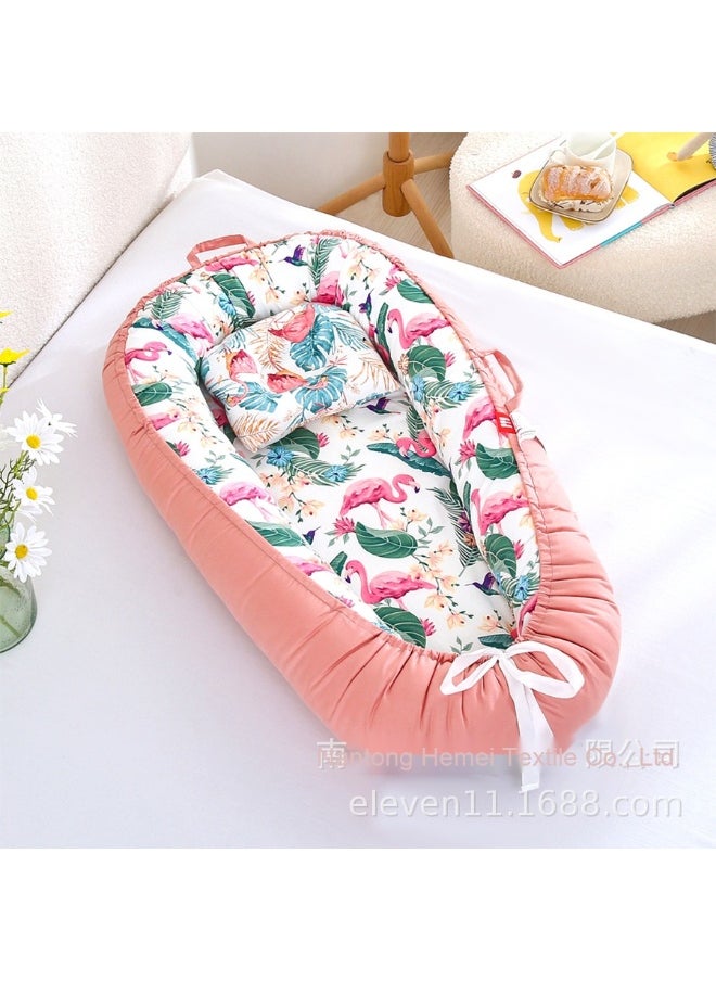 Generic Baby Nest Bed - Washable Portable Anti-Compression Crib Bed 