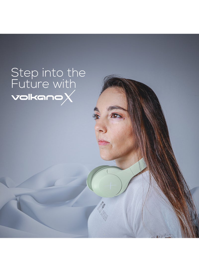 Volkano Active Noise Cancelling Headphones with Multiple Modes, Hi-Res Sound, 30-60H Playtime, Fast Charge, Soft Earcups, Bluetooth Headphones, Travel Green - Image 2
