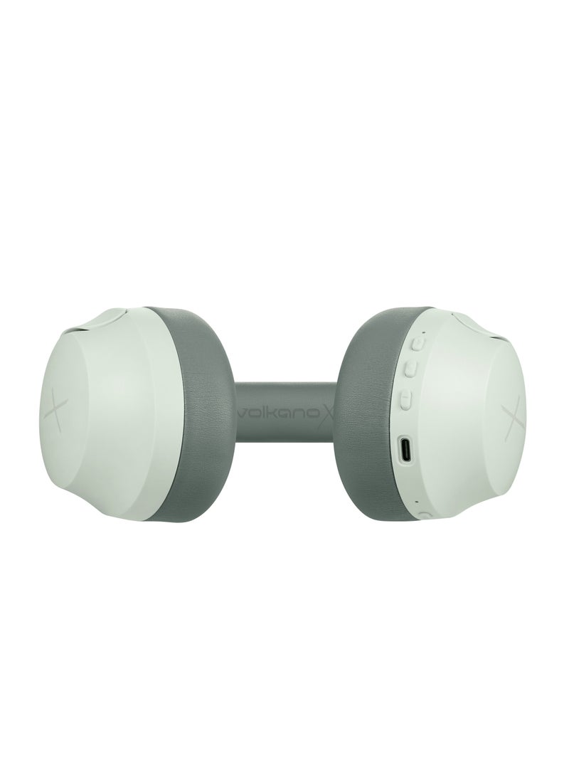 Volkano VolkanoX VXH200, Wireless Headphones, Bluetooth Headphones Bluetooth 5.3Driver40mm, Playtime 60h, Over 89dB Noise Cancel, Hi-Fi Audio Sound Earphone, USB-C Charging, Color Light Green  - Image 2