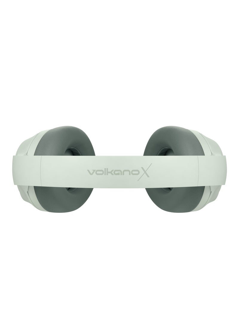 Volkano VolkanoX VXH200, Wireless Headphones, Bluetooth Headphones Bluetooth 5.3Driver40mm, Playtime 60h, Over 89dB Noise Cancel, Hi-Fi Audio Sound Earphone, USB-C Charging, Color Light Green  - Image 3
