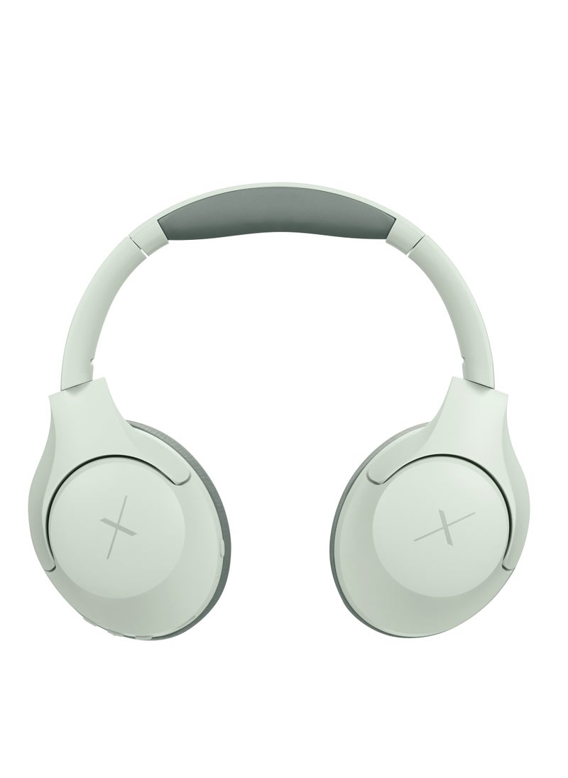 Volkano VolkanoX VXH200, Wireless Headphones, Bluetooth Headphones Bluetooth 5.3Driver40mm, Playtime 60h, Over 89dB Noise Cancel, Hi-Fi Audio Sound Earphone, USB-C Charging, Color Light Green  - Image 4