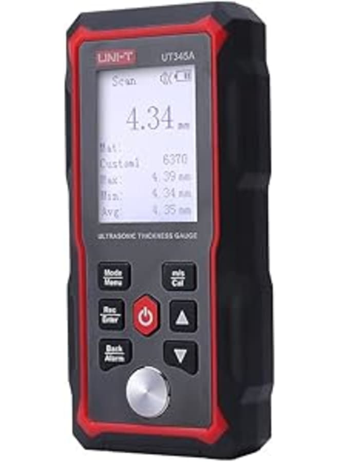 UNI-T UT345A Ultrasonic Thickness Gauge, portable with meter micron coating thickness gauge 3.7V 2000mAh lithium battery