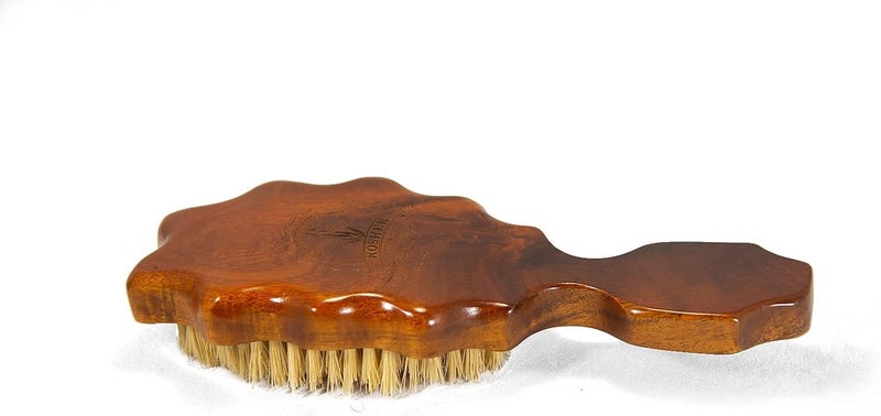 Kosher 2 Wave Brush 100% Natural Plant Durable Quality Strong Bristles Detangling for Curly, Coarse, Rough, Wavy And All Types Hair detangler Afro Textured for Wet/Dry/Long Thick Hair - Image 4
