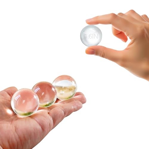 KRISININE 8pcs Clear Crystal Glass Balls 40mm Transparent Quartz Decorative Spheres for Home Table Decor - Image 2