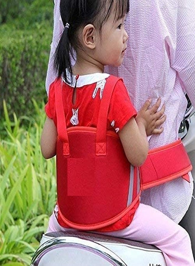 ATETO Adjustable Kids Vehicle Safety Harness Strap for Two Wheeler/Bike/Horseback Riding | Baby Safety Belt | Carry Belt for Baby (Set of 1) - Image 3