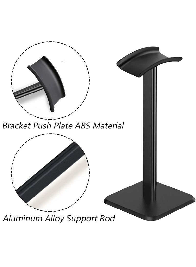 Headphone Stand, Universal Headset Display Rack Aluminum Holder with Flexible Headrest Gaming Headset Stand Earphone Stand for All Headphones Size - Image 3