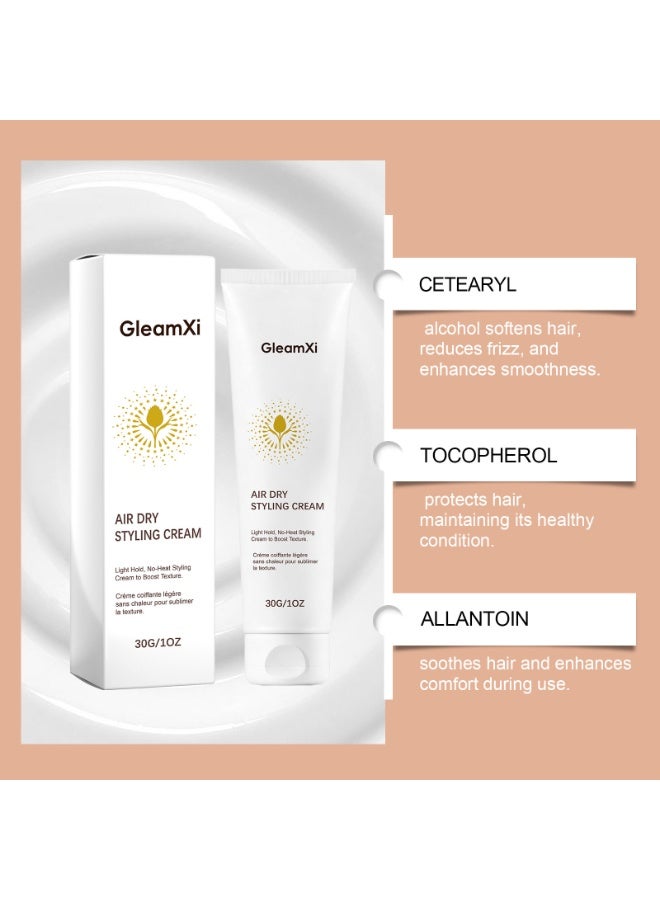 Air Dry Styling Cream | Light-Hold, Reduce Frizz, Weightless Finish | Non-Toxic, Cruelty-Free, Clean Haircare - Image 4