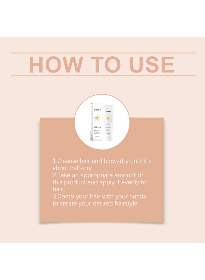 Air Dry Styling Cream | Light-Hold, Reduce Frizz, Weightless Finish | Non-Toxic, Cruelty-Free, Clean Haircare - Image 2