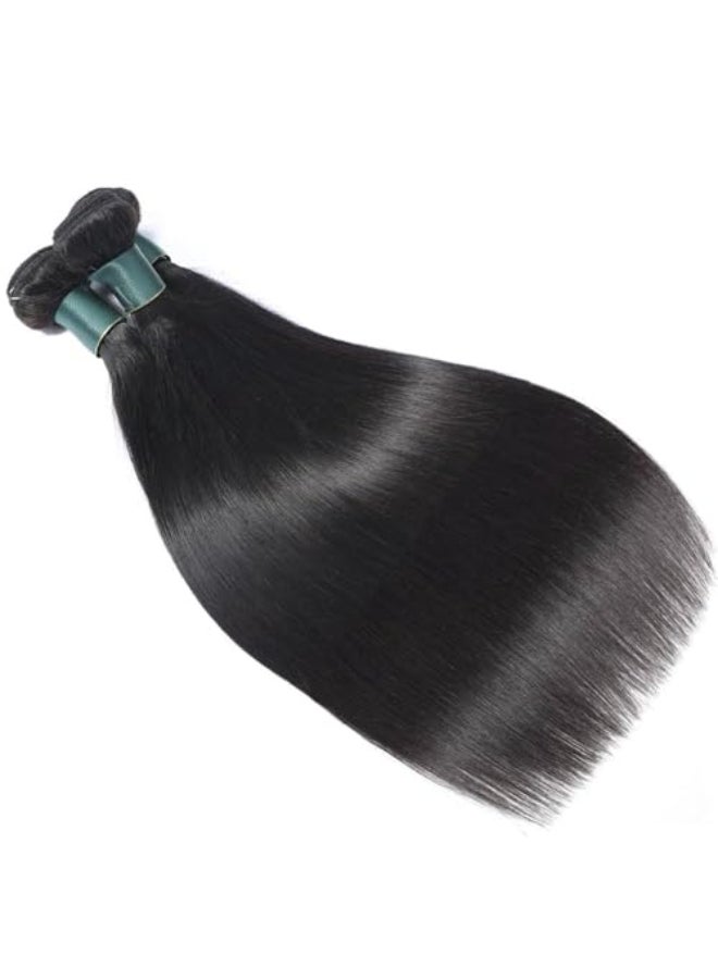 Great Grace Brazilian Straight Bundles Human Hair 24 26 28 Inch 12A 100 Unprocessed Virgin Human Hair Weave 3 Bundles Deals Natural Black Color Natural Balck 3 Bundles 24 26 28 - Image 3