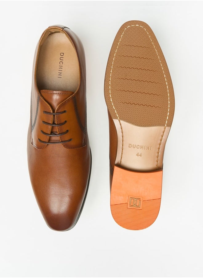 DUCHINI Men's Derby Shoes with Lace-Up Closure  - Image 4
