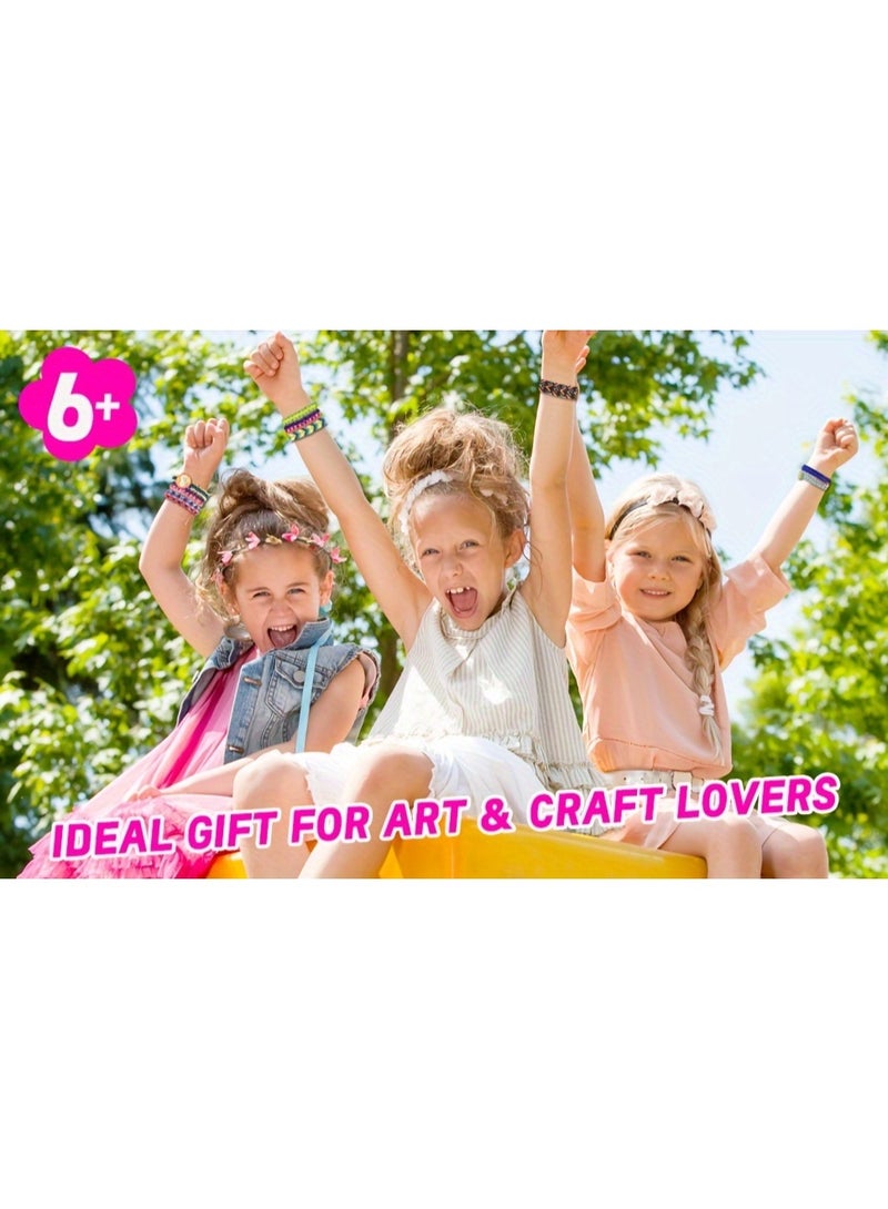 BEBEGO Friendship Bracelet Making Kit Toys, 20 Pre-Cut Threads Makes up to 8 Bracelets, CrafKit, Kids Jewelry Making Kit, Gifts for Girls 8-12-Christmas, Eid al-Fitr, and Eid al-Adha. - Image 5