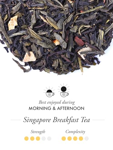 TWG Tea | Singapore Breakfast Tea | Black Tea & Green Tea | Vanilla & Spices | Haute Couture Tin, 100g | Gift Set - Image 2
