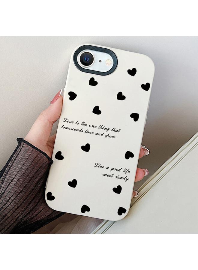 S-TOP Case For iPhone 7 / 8 / SE 2022 Love Hearts PC Hybrid TPU Phone Case - Image 1