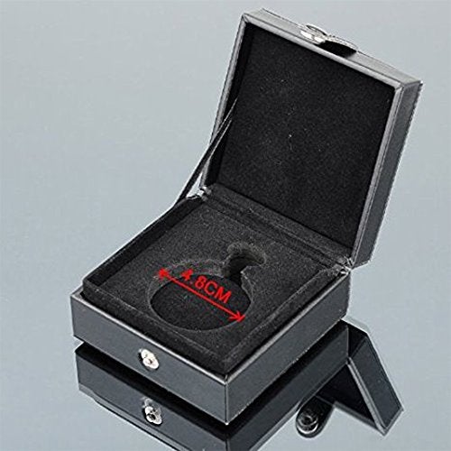 TREEWETO Luxury PU Leather Pocket Watch Box Display Storage Case - Image 4