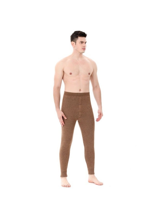 New Cashmere Pants Men's Thickened Cashmere Winter Cashmere High Waist Elastic Leggings Autumn Pants