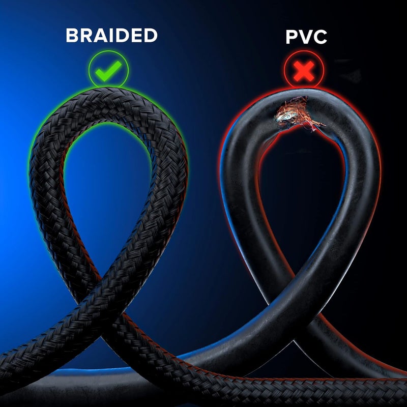 Maximm HDMI Cable 4K Ultra HD 3 Foot (10 Pack) Nylon Braided HDMI 2.0 Cable - Image 4