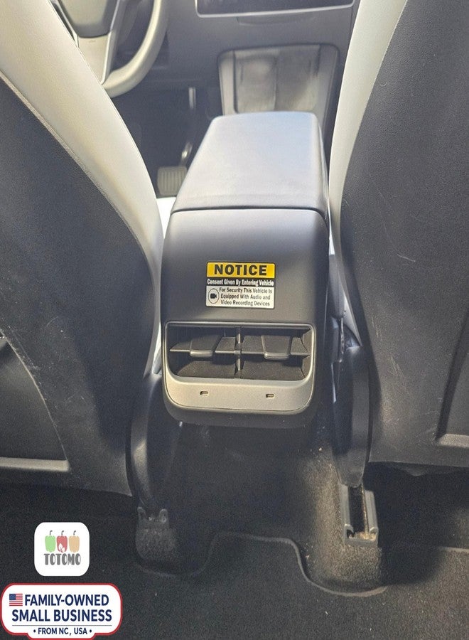 TOTOMO (Set of 8) Notice Audio and Video Recording Consent Stickers - Double-Sided Self-Adhesive Signs - Dashcam Warning Decals for Rideshare, Taxi, and Commercial Vehicles - Durable & Weatherproof - Image 4