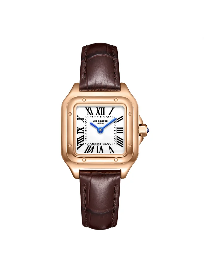 Lee Cooper Women's Leather Analog Watch LC08191.431 - 27X35 mm