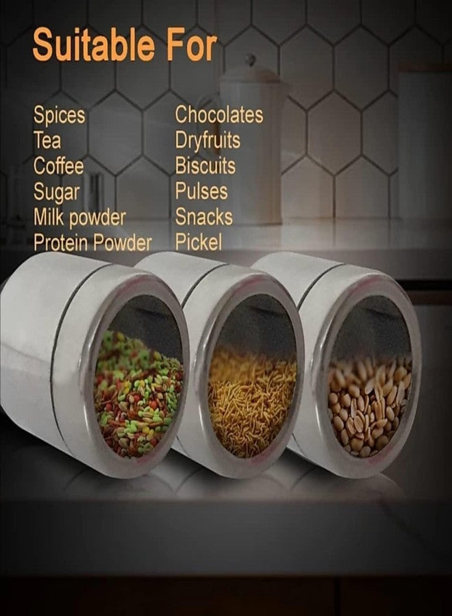 SmartMaison Masala Box For Kitchen | Steel Containers | Spice Storage Kitchen Containers| Masala Dabba Steel | 7 Containers, 7 Small Spoon & 1 Wire Stand | 190Ml Each Container, Stainless Steel - Image 5