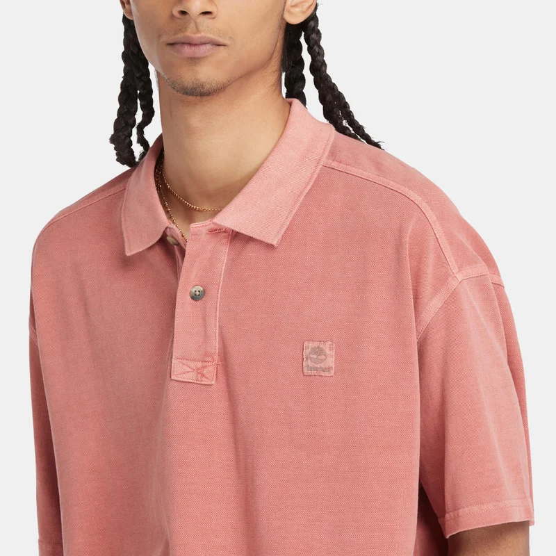 Timberland Red Men's Garment Dye Polo Shirt for Men | Best Price UAE