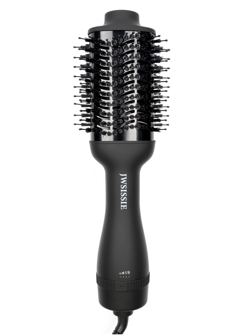 JWSISSIE Hair Dryer Brush Blow Dryer Hair Dryer and Styler Hot Air Brush 3 in 1 Black Volumizer with Negative Ion 1200W - Image 2