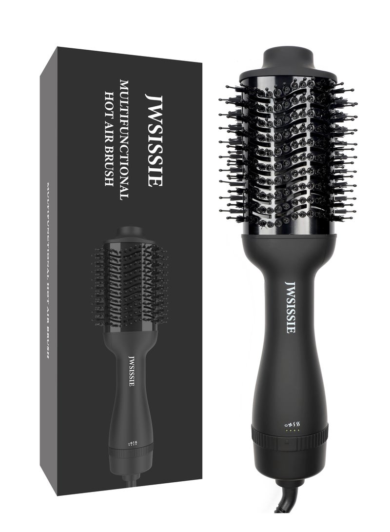 JWSISSIE Hair Dryer Brush Blow Dryer Hair Dryer and Styler Hot Air Brush 3 in 1 Black Volumizer with Negative Ion 1200W - Image 1