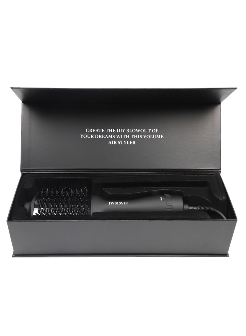 JWSISSIE Hair Dryer Brush Blow Dryer Hair Dryer and Styler Hot Air Brush 3 in 1 Black Volumizer with Negative Ion 1200W - Image 3