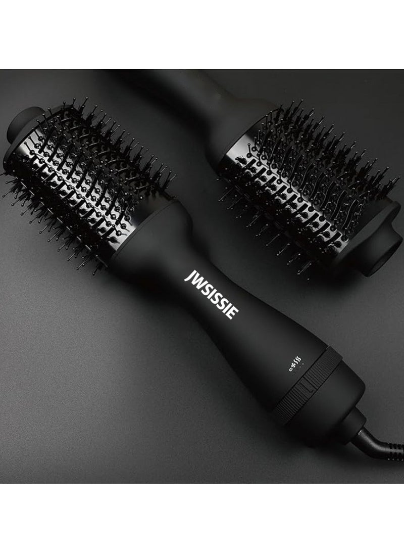 JWSISSIE - 1200W Hot Air Styler New Hair Styler One-Step Volumizer Negative Ionic Technology Hair Dryer and Hot Air Brush Black - Image 1