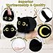 Auspicious beginning Black Cat Plush Stuffed Animal118 Black Cat Plush Toy Cute Soft Plush Pillow Cute Soft Plushie Pillow Plushie Stuffed Cat Toys Christams Birthday Decoration Doll Gift for Kids Girls Boys - Image 2