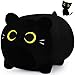 Auspicious beginning Black Cat Plush Stuffed Animal118 Black Cat Plush Toy Cute Soft Plush Pillow Cute Soft Plushie Pillow Plushie Stuffed Cat Toys Christams Birthday Decoration Doll Gift for Kids Girls Boys - Image 4