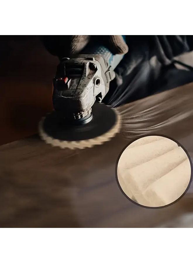 115مم 45 بوصة عجلة تلميع اللباد لطاحونة الزاوية متينة للمعادن الخشب الحجر - Image 5