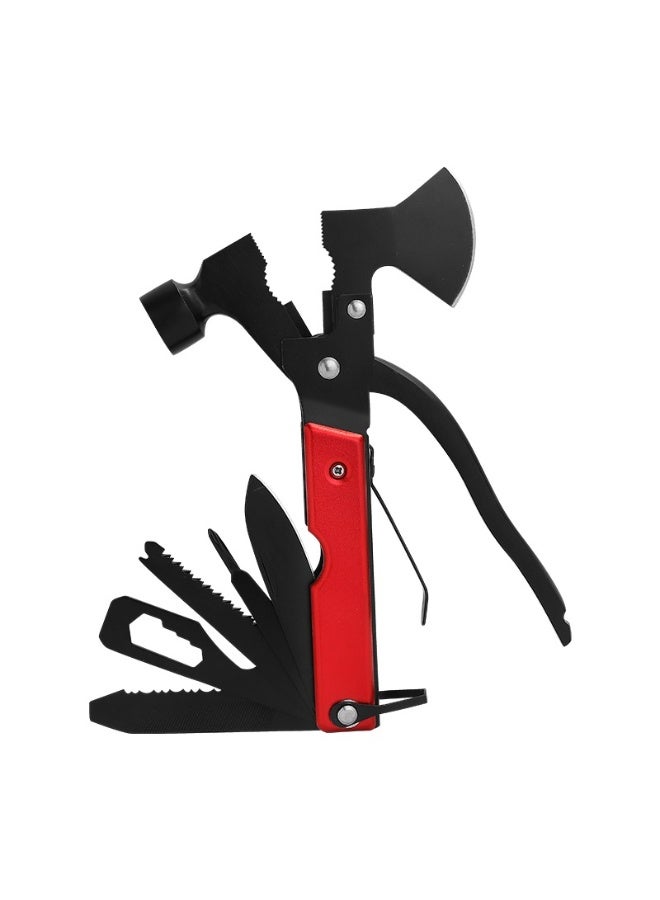 GREEN LION Multitool Suitable for Camping and Hiking / Compact and Easy to Carry / Lightweight / Outdoor - Red - Image 1