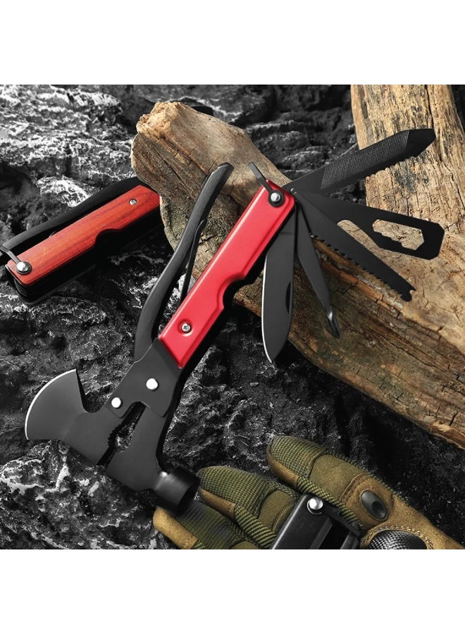 GREEN LION Multitool Suitable for Camping and Hiking / Compact and Easy to Carry / Lightweight / Outdoor - Red - Image 4