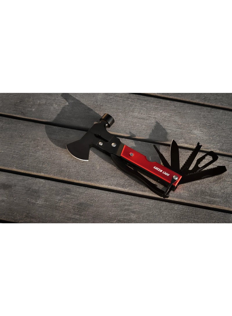 GREEN LION Multitool Suitable for Camping and Hiking / Compact and Easy to Carry / Lightweight / Outdoor - Red - Image 5