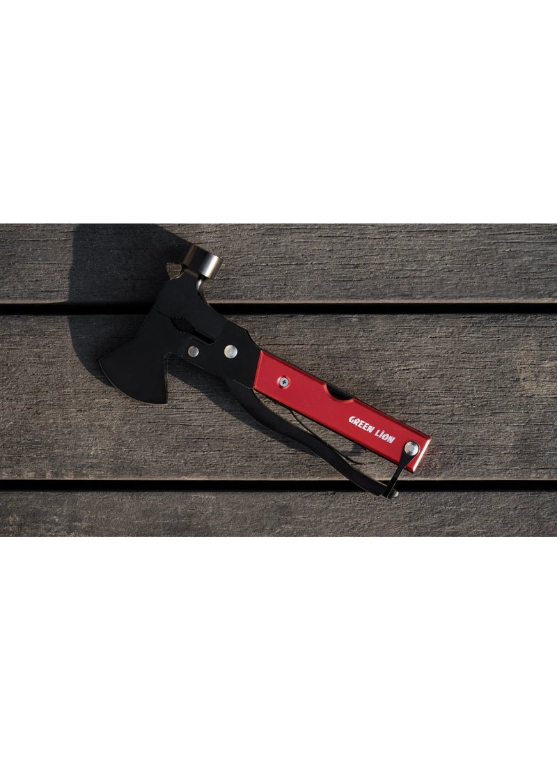 GREEN LION Multitool Suitable for Camping and Hiking / Compact and Easy to Carry / Lightweight / Outdoor - Red - Image 3