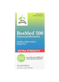 Terry Naturally Terry Naturally, BosMed 500, Advanced Boswellia, Extra Strength, 500 mg, 60 Softgels  - Image 1