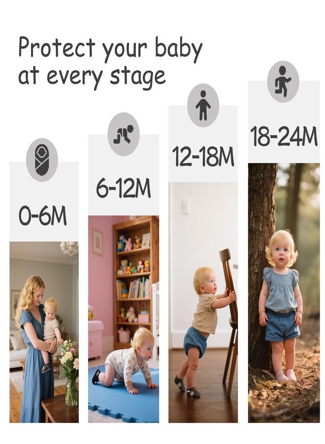 mepiq Crib shoes baby moccasins for boys girls toddler soft leather baby walking shoes slippers Braun 6-12 months infant - Image 5