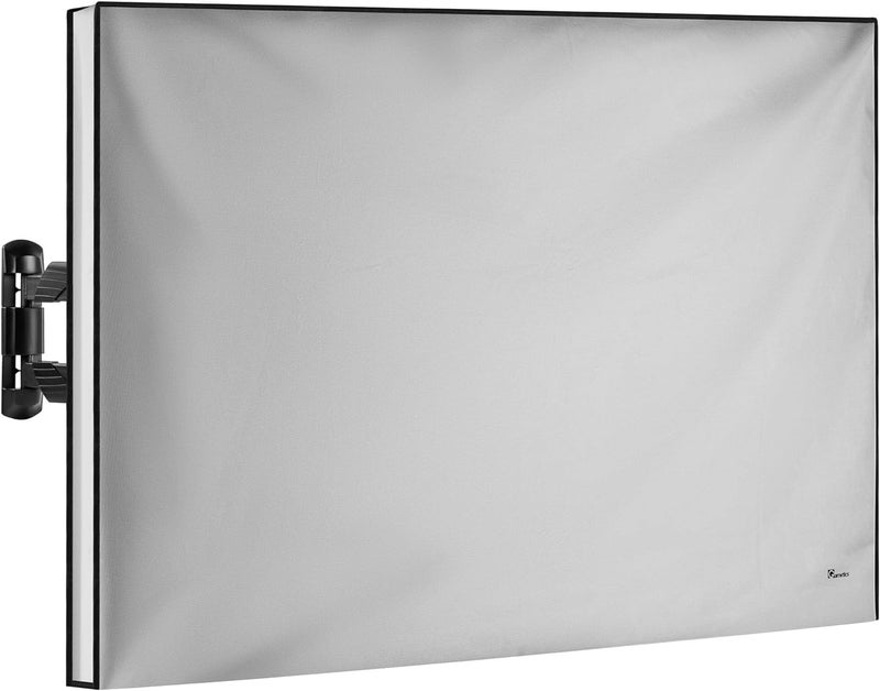 Garnetics Outdoor TV Cover 43 Inch – Waterproof, Weatherproof TV Enclosures with Smart Shield Screen Protectors, Ideal for Outdoor Use, Moving, and Storage - Gray - Image 1