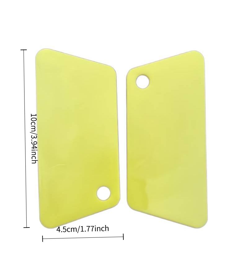 Flexible Plastic Scraper 6 Pieces Non Scratch Window Cleaner For Glass Tiles And Countertops - Image 2