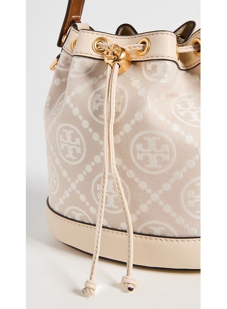 Burch Tory Burch Large T Monogram Jacquard Bucket Bag - Image 3