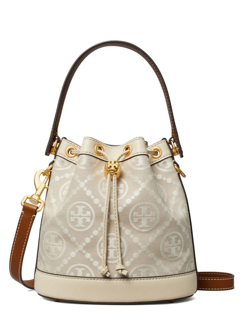 Burch Tory Burch Large T Monogram Jacquard Bucket Bag - Image 1