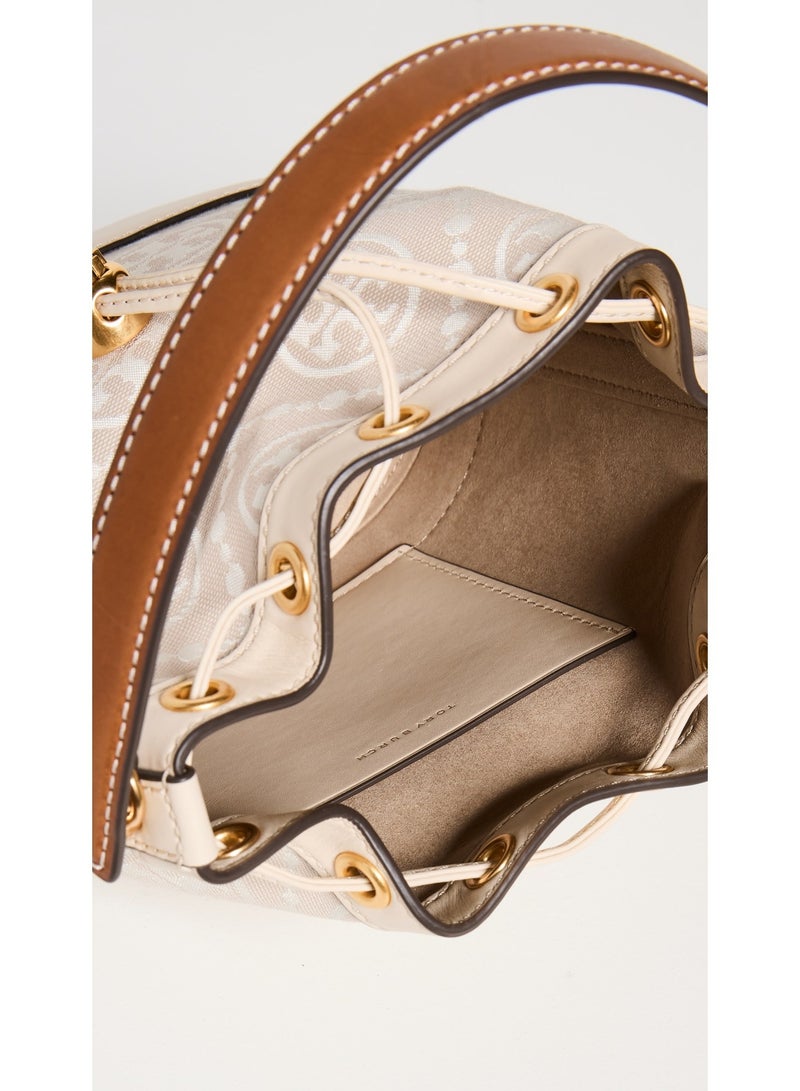 Burch Tory Burch Large T Monogram Jacquard Bucket Bag - Image 4