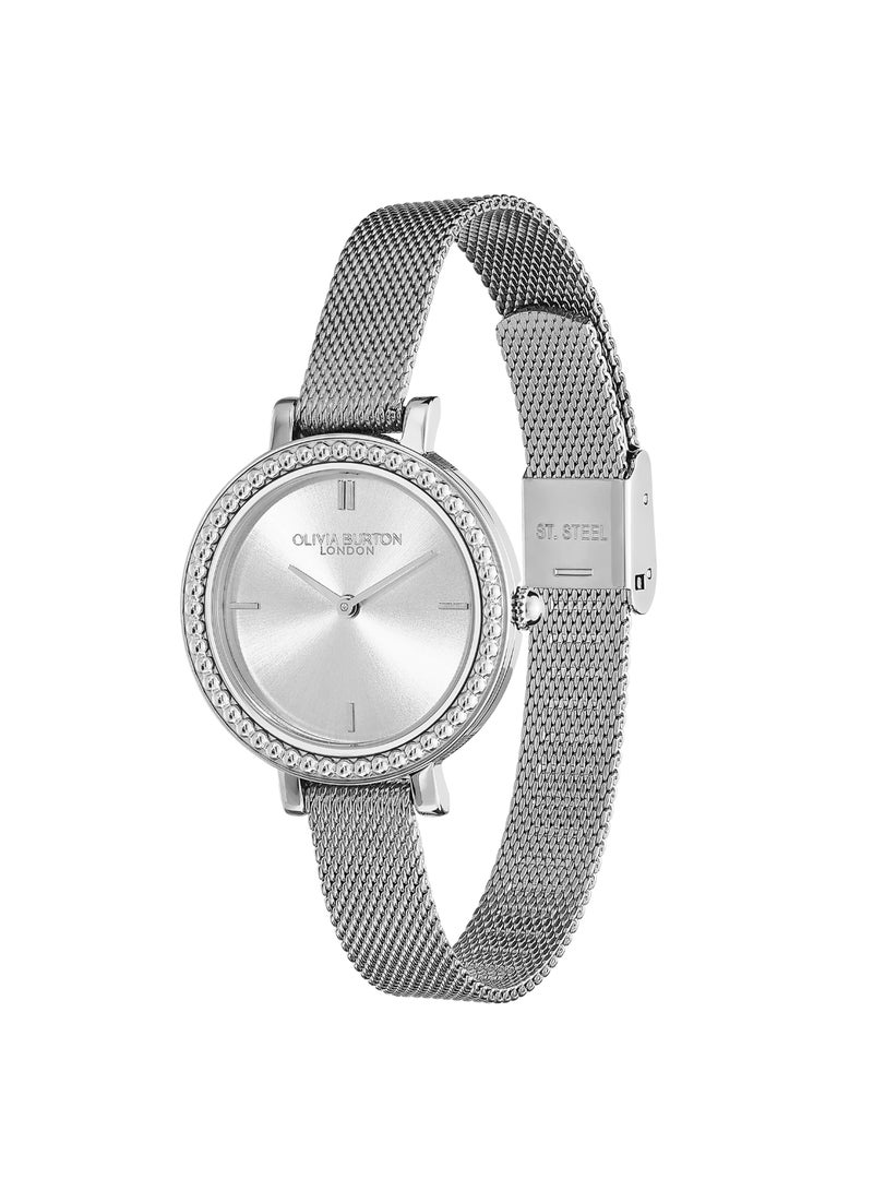OLIVIA BURTON ROUND ANALOG WOMEN'S SILVER WHITE CASE WATCH - 24000160 - Image 2