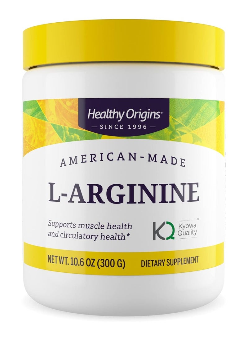 Healthy Origins - L-Arginine, Supports Muscle Health and Circulatory Health, Dietary Supplement Gluten Free, Muscle Support), 10.6 Oz (300 g) - Image 1