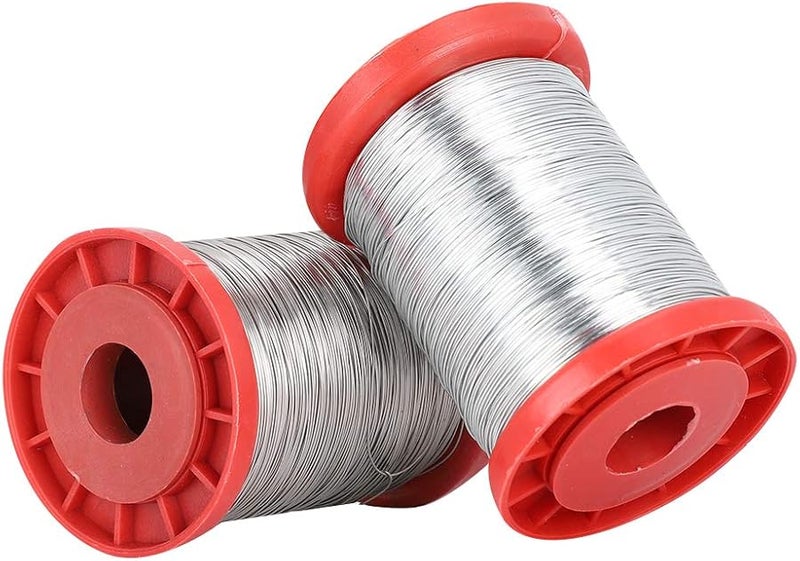 أسلاك إطارات تربية النحل من الفولاذ المقاوم للصدأ 2 قطعة متينة من الدرجة الغذائية مع خاصية إذابة الشمع - Image 5