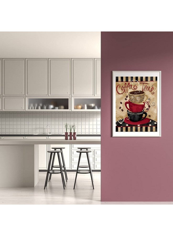 LukFun Paint by Numbers for Adults, DIY Oil Painting Paint by Number Kit - Coffee Cups, 16 x 20 inch (Coffee Time, Without Frame) - Image 3