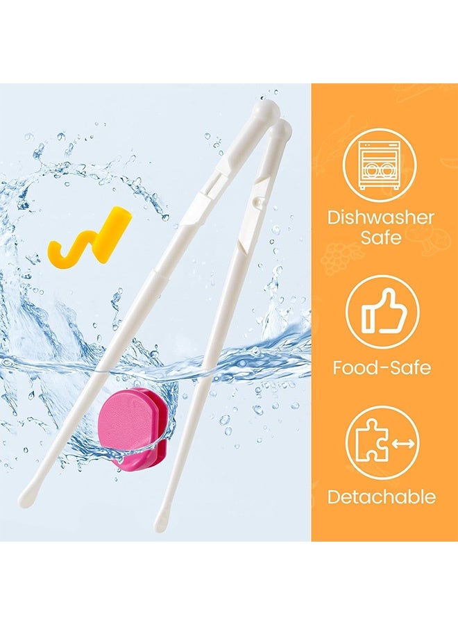 MXN 4 PCS Training Chopsticks, Beginner Chopsticks Auxiliary Artifact, Silicone Training Chopsticks Suitable for Adults or Children - Image 4